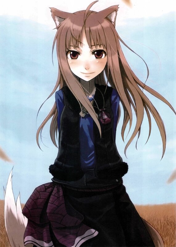 anime girl with fox ears