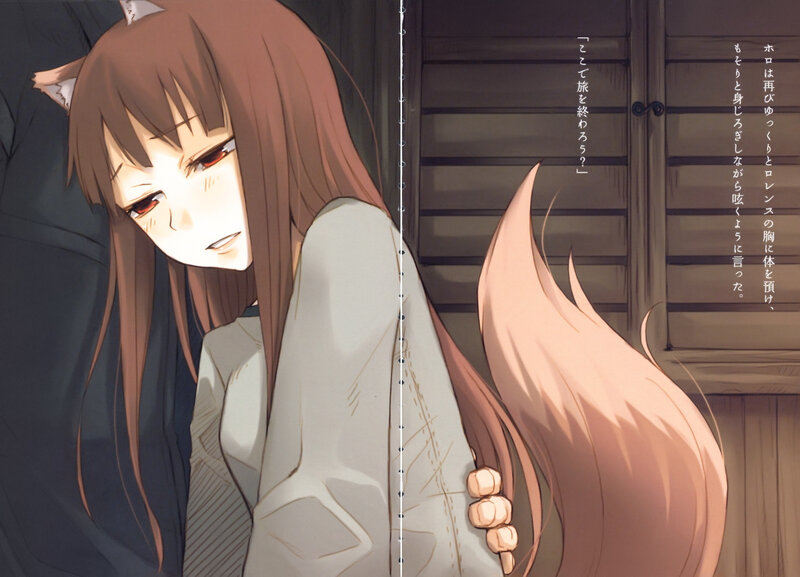 anime girl with fox ears