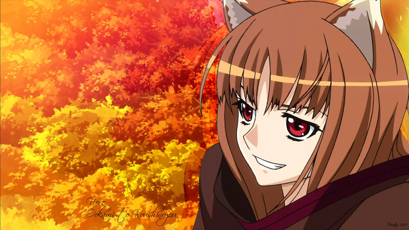 anime girl with fox ears