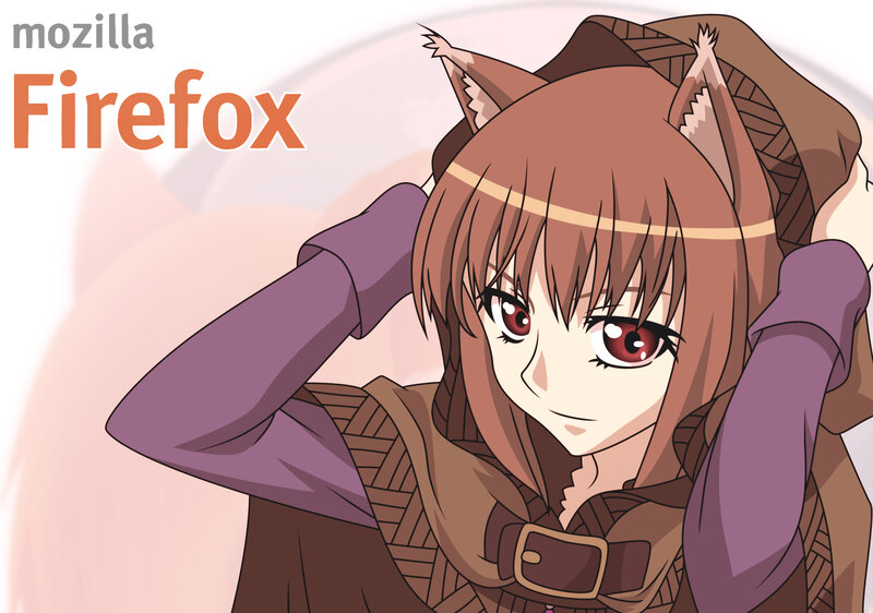 anime girl with fox ears