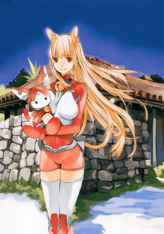 anime girl with fox ears