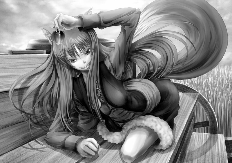 anime girl with fox ears