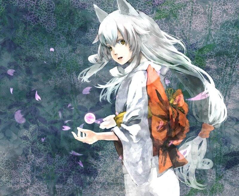 anime girl with fox ears