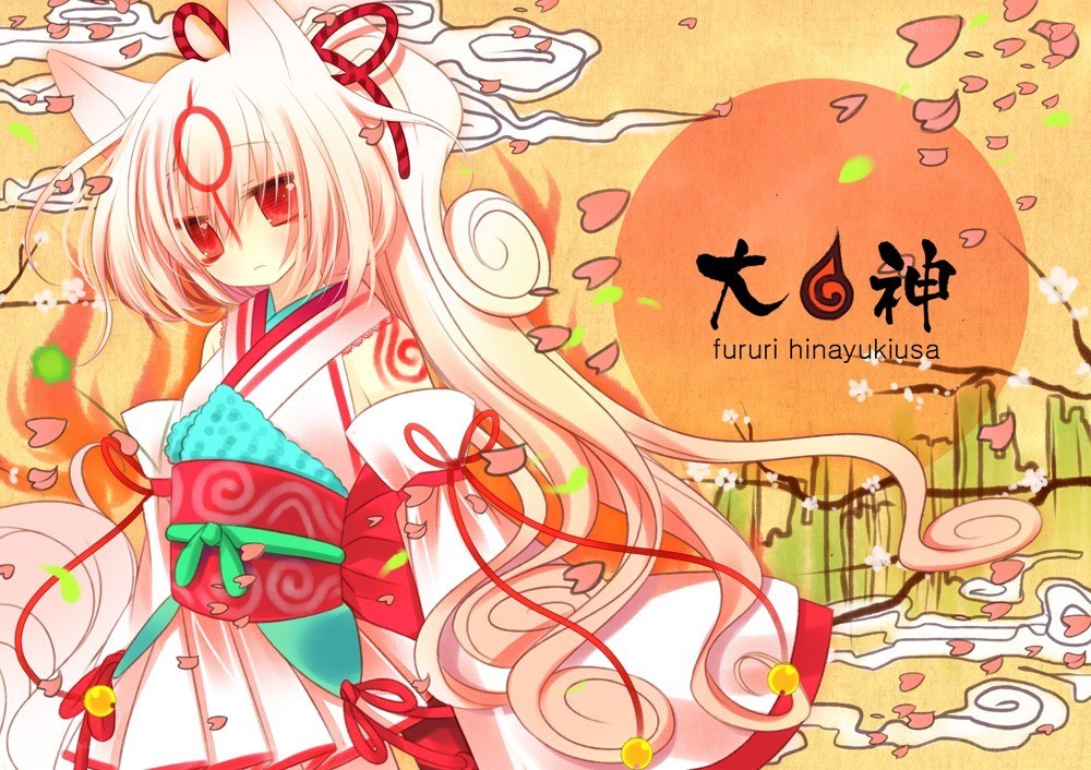 Anime girl with fox ears