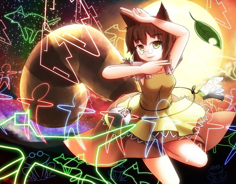 anime girl with fox ears