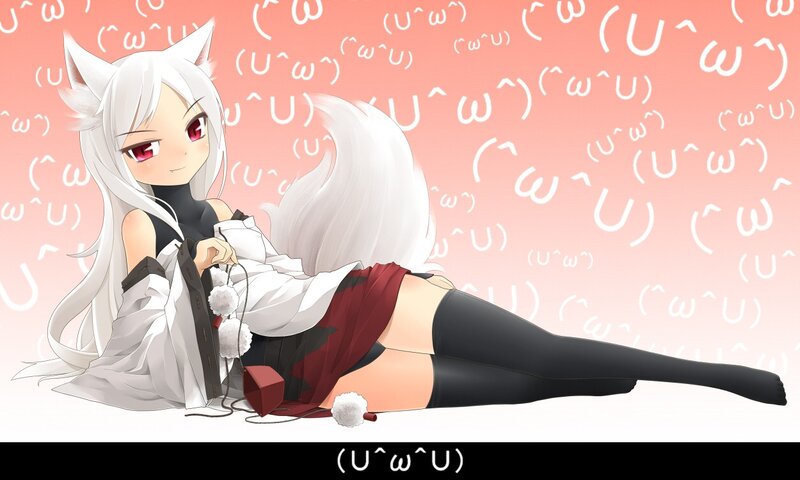 Anime girl with fox ears