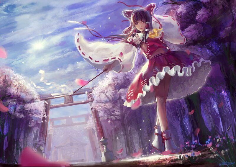 Anime girl with fox ears