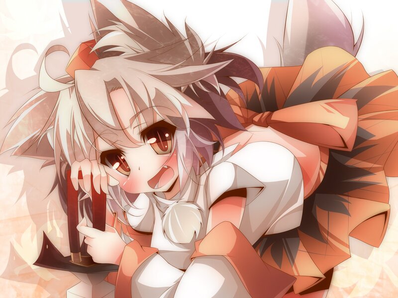 anime girl with fox ears