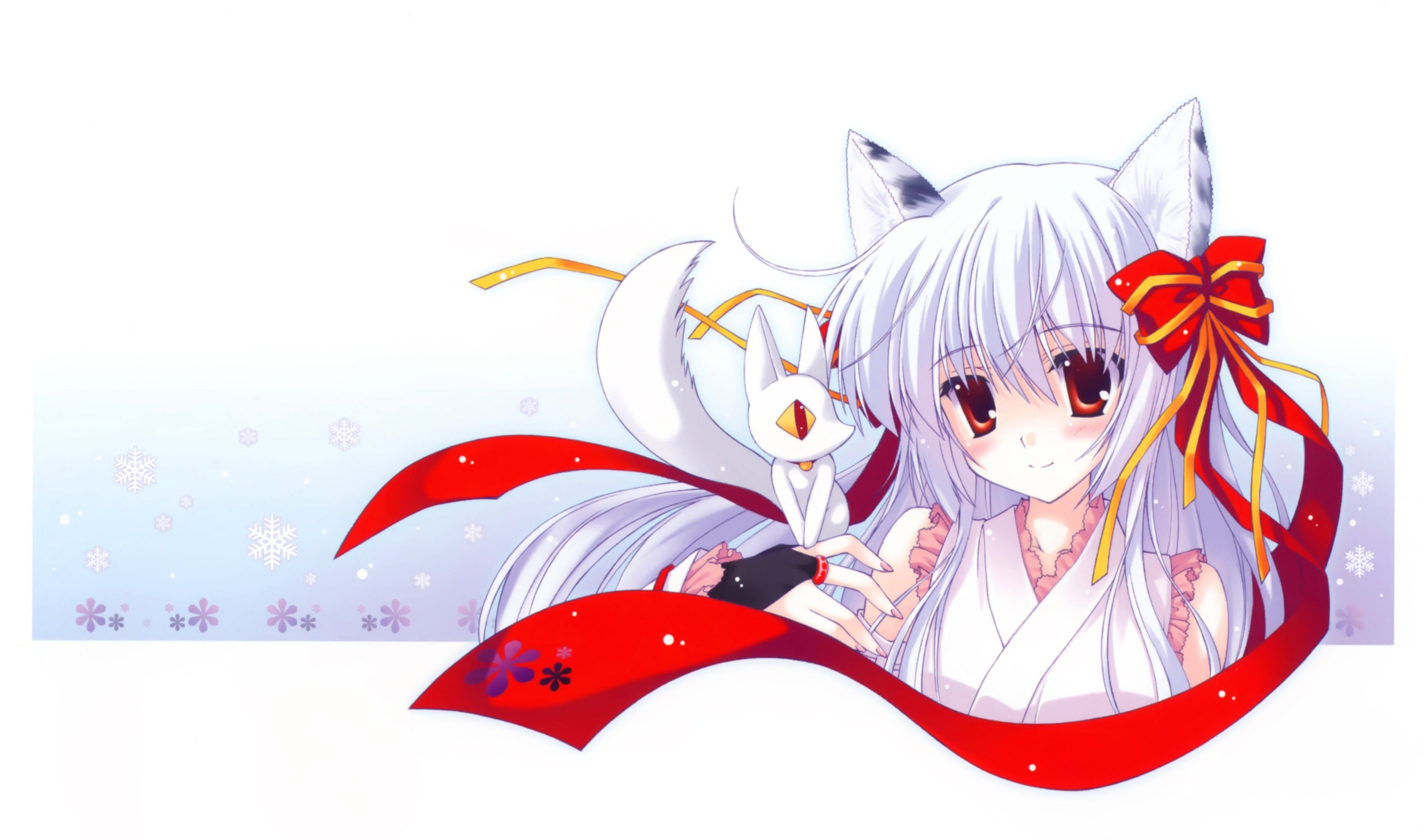 anime girl with fox ears