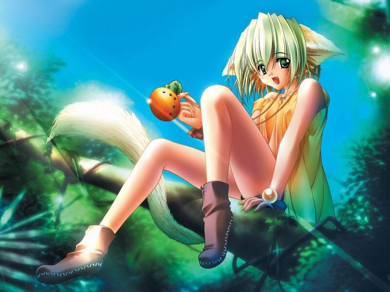 Anime girl with fox ears