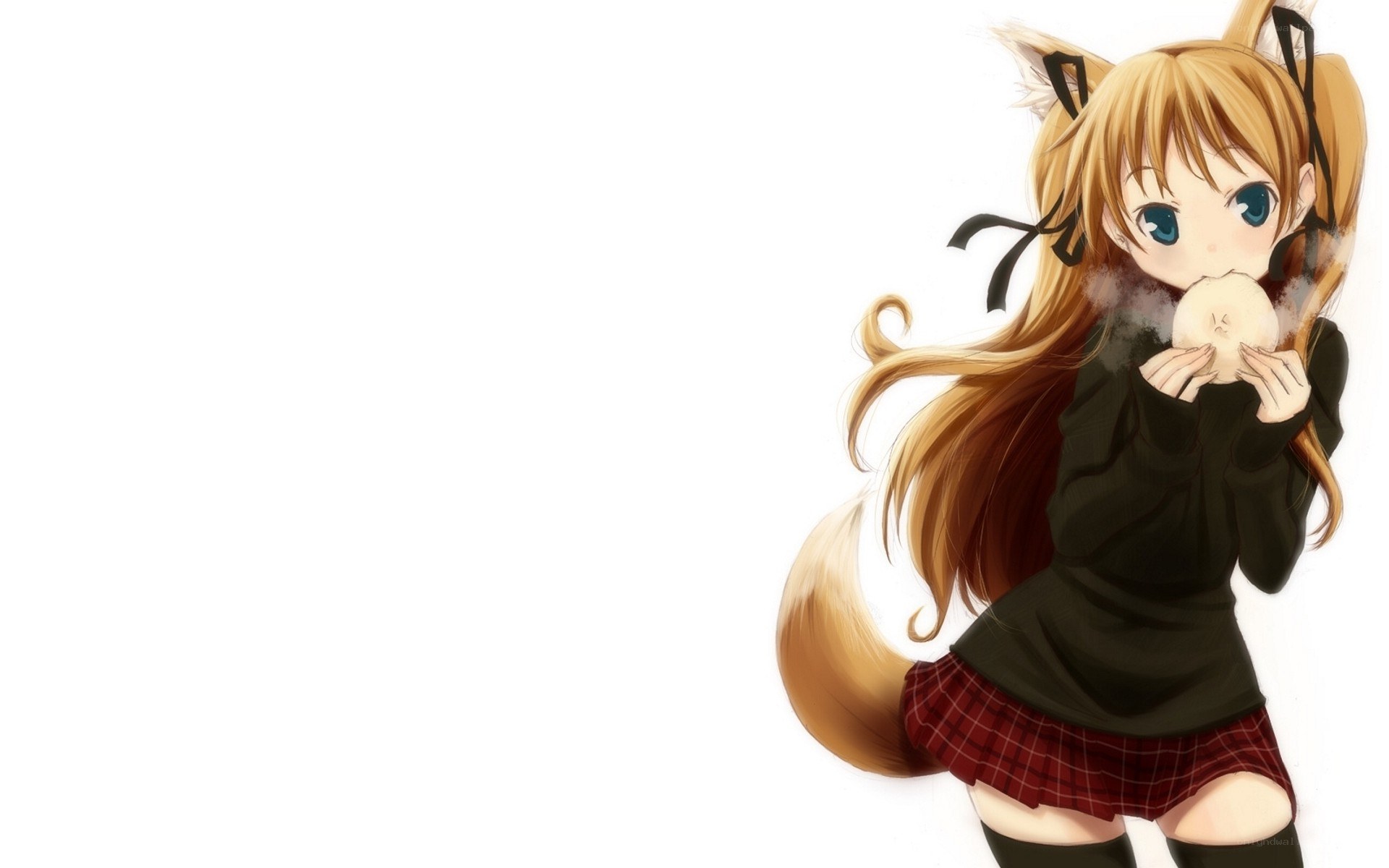 anime girl with fox ears