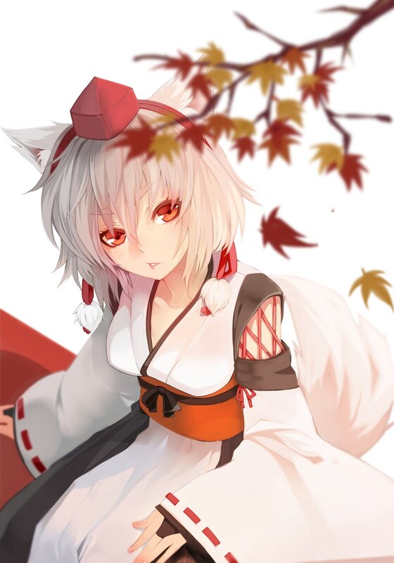 anime girl with fox ears