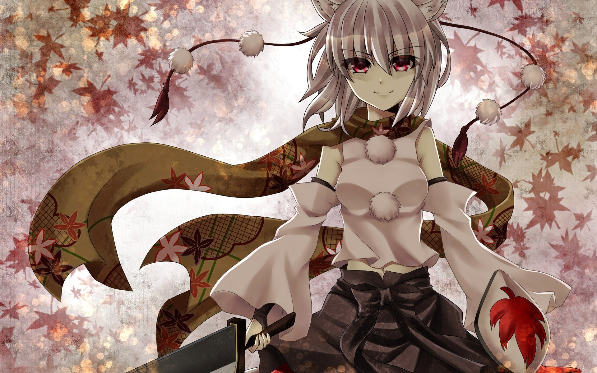 anime girl with fox ears