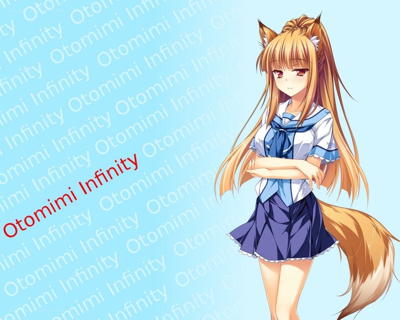 Anime girl with fox ears