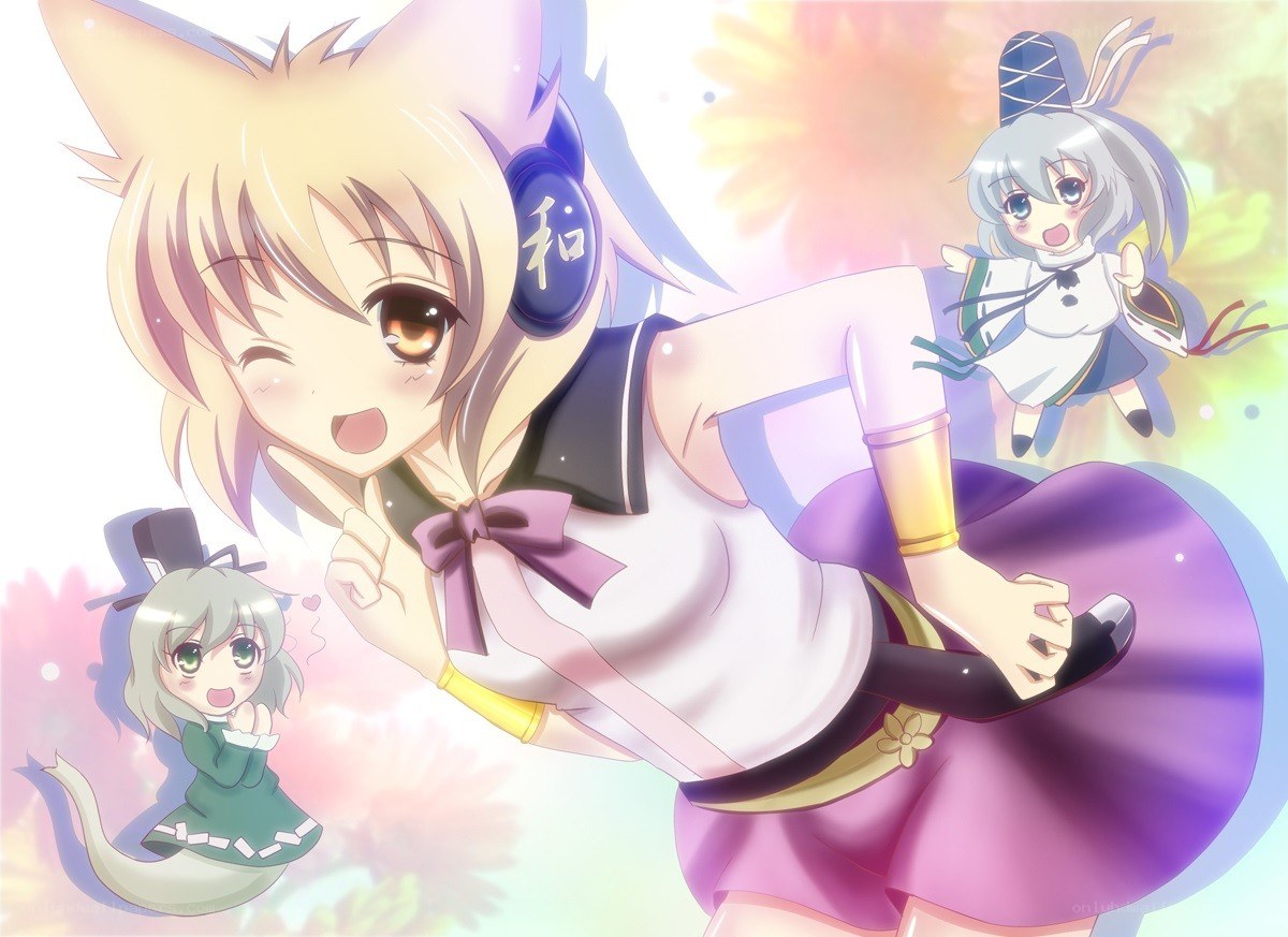 Anime girl with fox ears