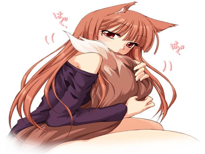 anime girl with fox ears
