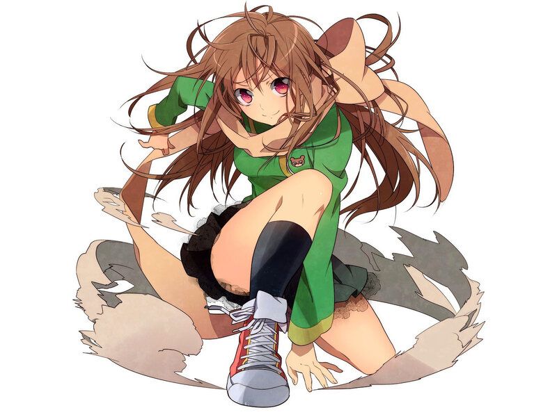 anime girl with fox ears