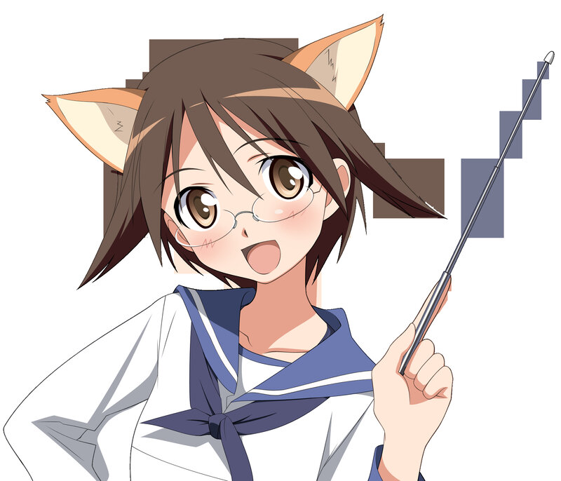 anime girl with fox ears