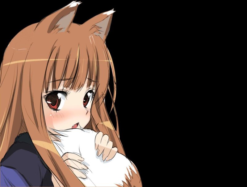 anime girl with fox ears