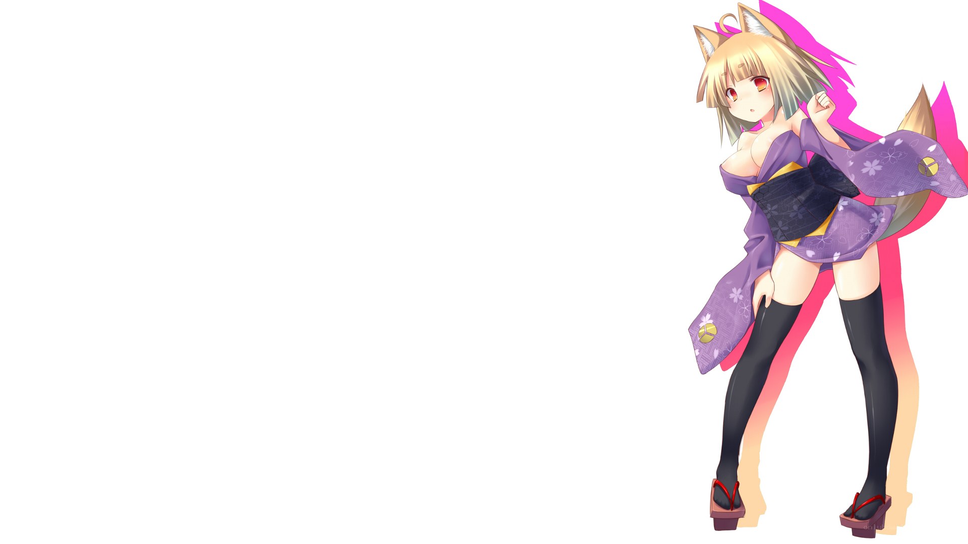 anime girl with fox ears