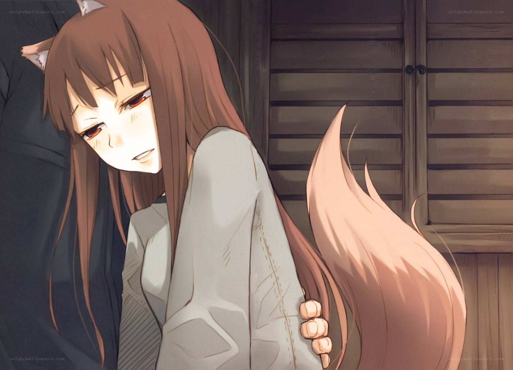 anime girl with fox ears