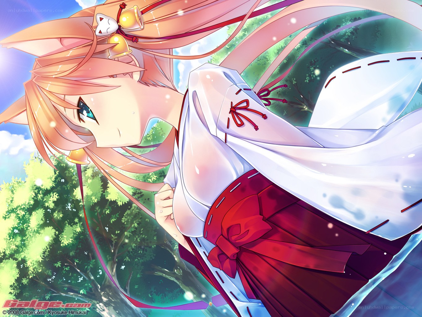 anime girl with fox ears