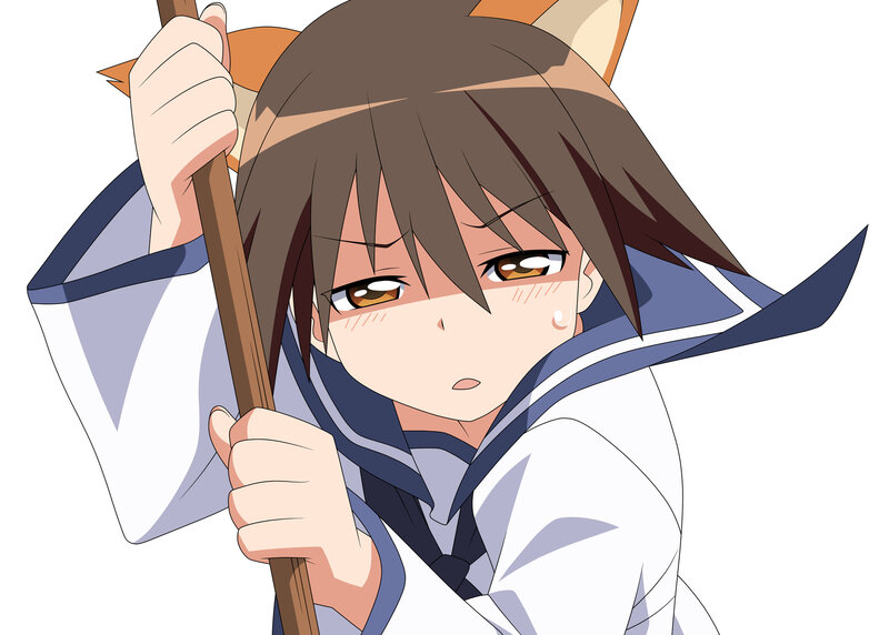 anime girl with fox ears