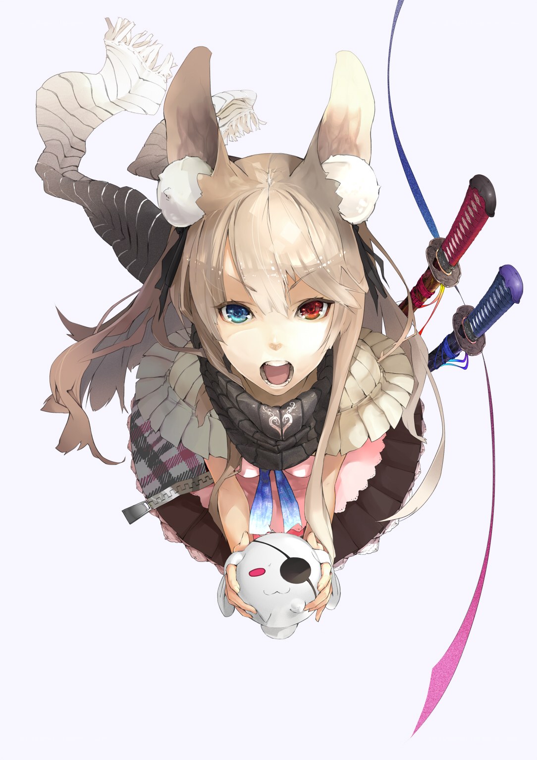 anime girl with fox ears