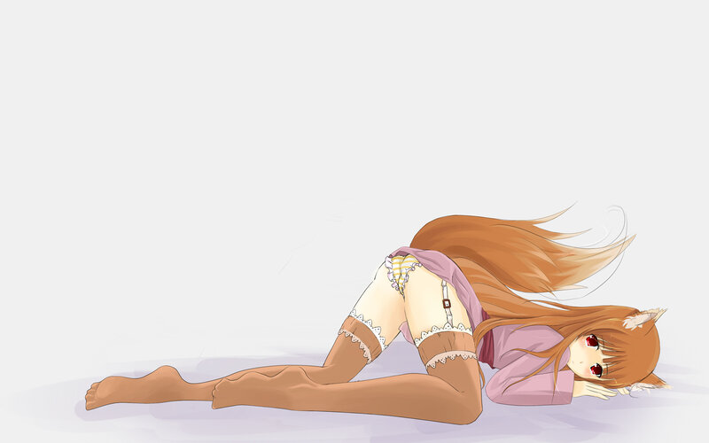 anime girl with fox ears