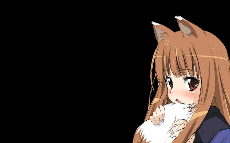 Anime Girl with Fox Ears — Brown, Calm, Fox Ears, Cat-like Eyes