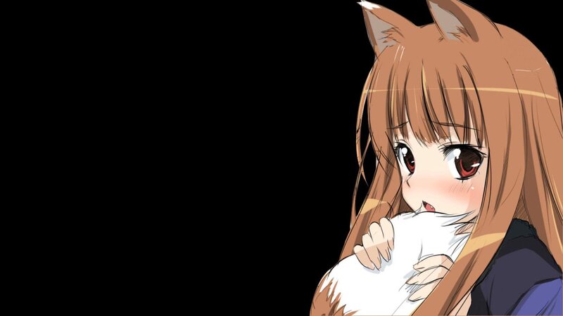 Anime Girl with Fox Ears — Brown, Calm, Fox Ears, Cat