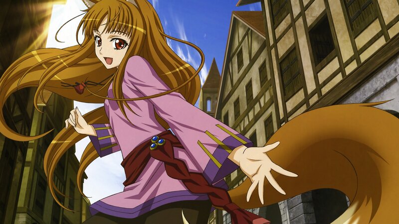 Anime Girl with Fox Ears — Brown, Dynamic
