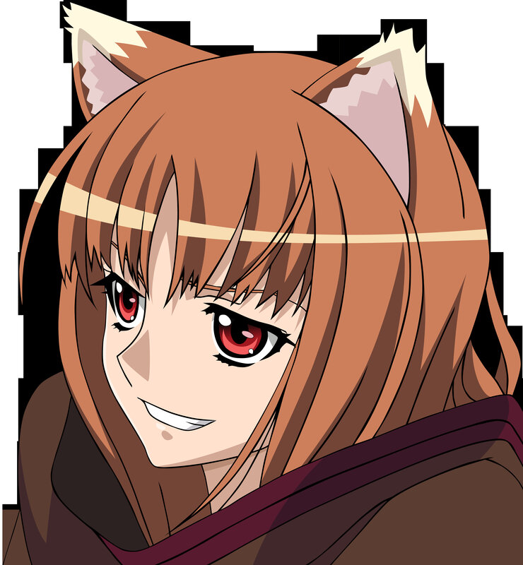 Anime Girl with Fox Ears — Brown, Playful, Fox Ears, Red Eyes