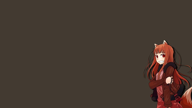 Anime Girl with Fox Ears — Brown, Playful, Fox Ears, Tail, Jacket