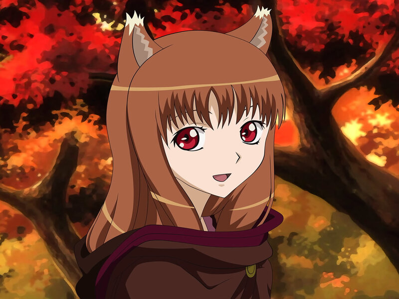 Anime Girl with Fox Ears — Brown