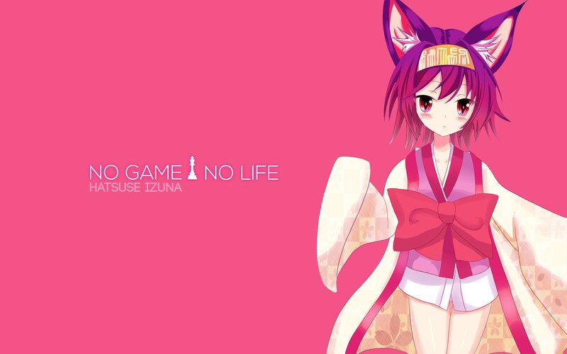 Anime Girl with Fox Ears — Pink, Calm, Fox Ears