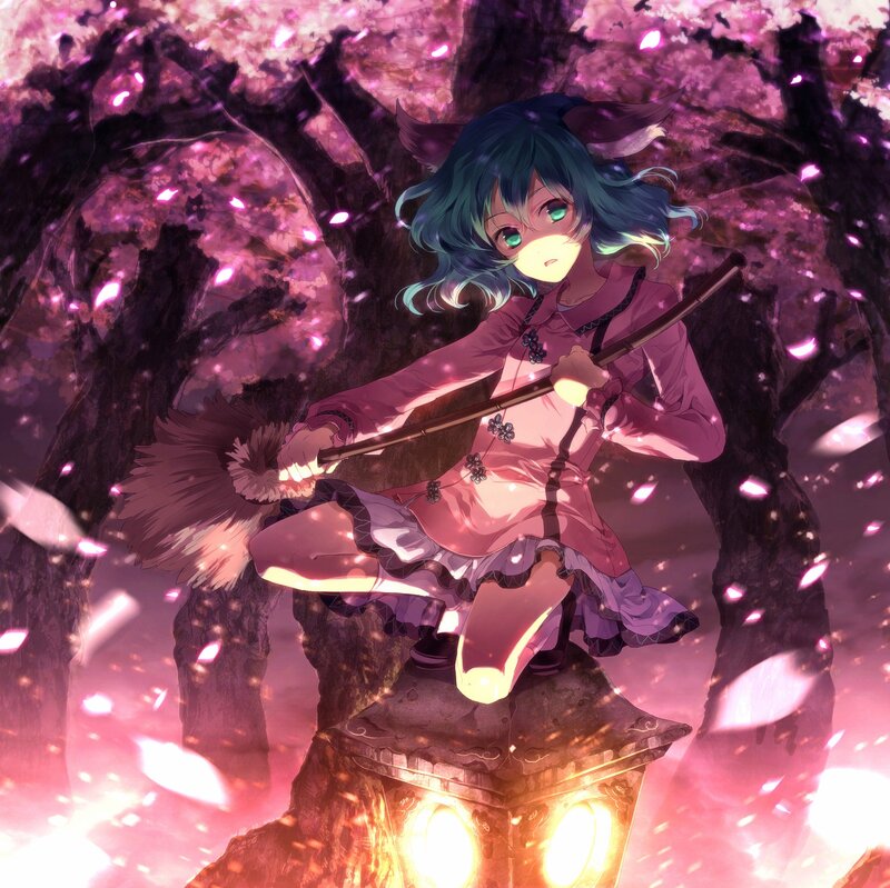 Anime Girl with Fox Ears — Pink