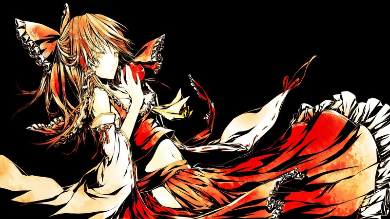 Anime Girl with Fox Ears — Red, Dramatic, Manga