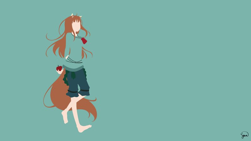 Anime Girl with Fox Ears — Teal