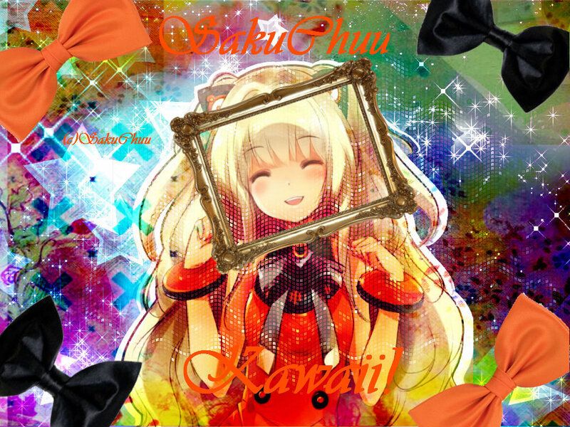 Anime Girl with Frame