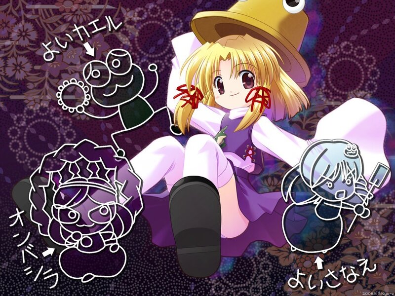 Anime girl with frog hat