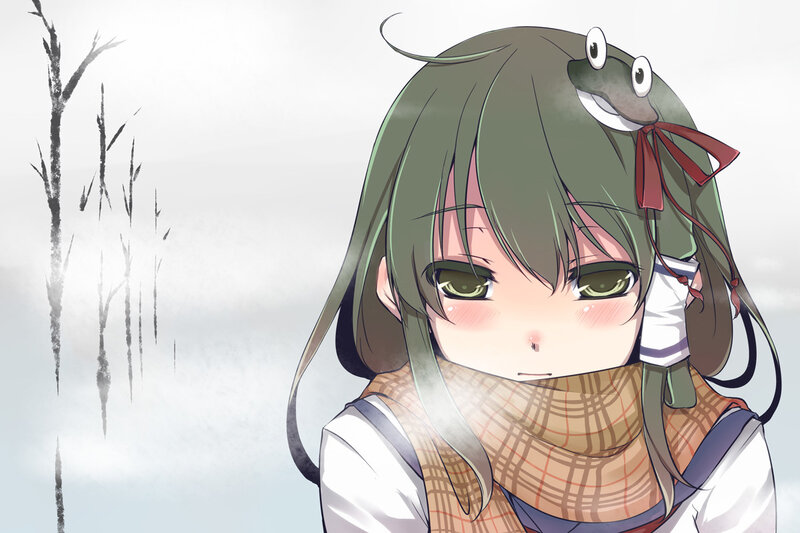 Anime Girl with Frog