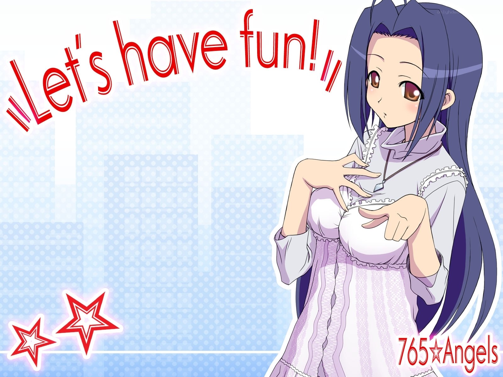 anime girl with fun text