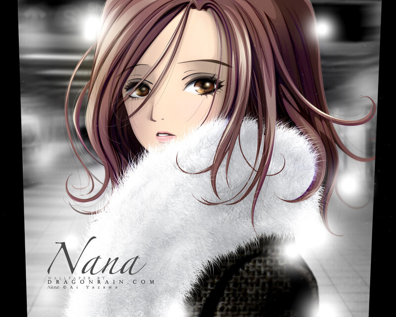 Anime girl with fur collar
