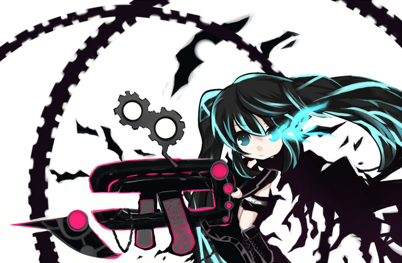 anime girl with futuristic weapon