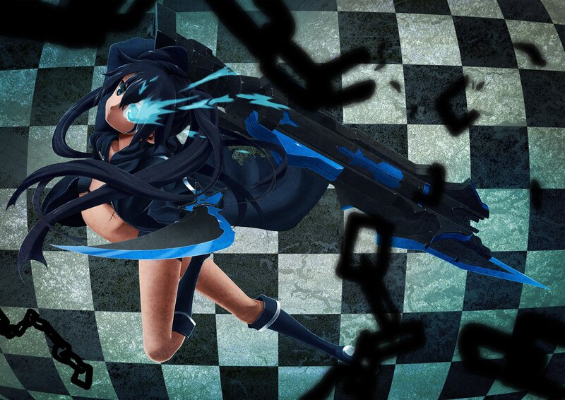 anime girl with futuristic weapon