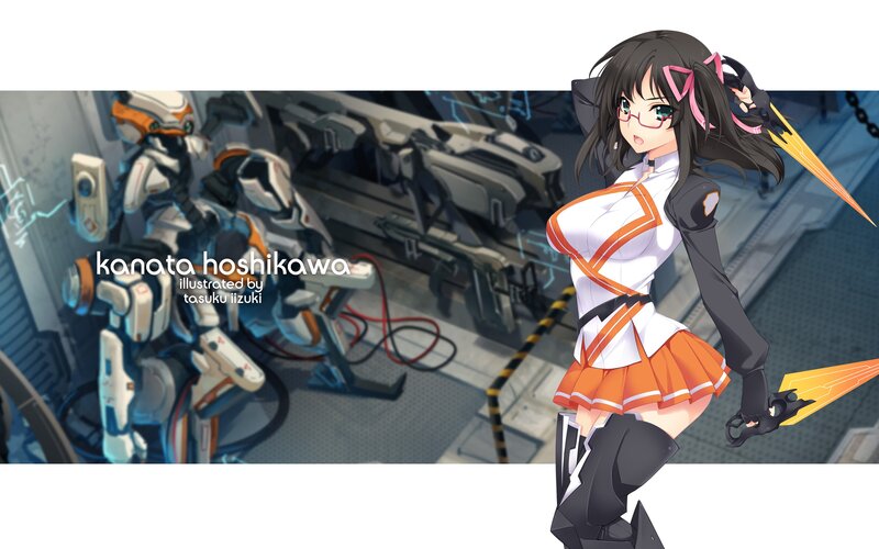 Anime girl with futuristic weapon