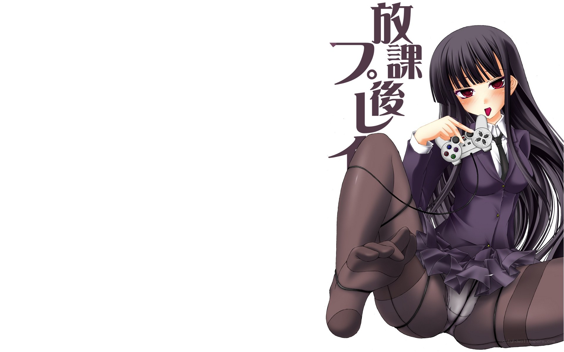 anime girl with game controller