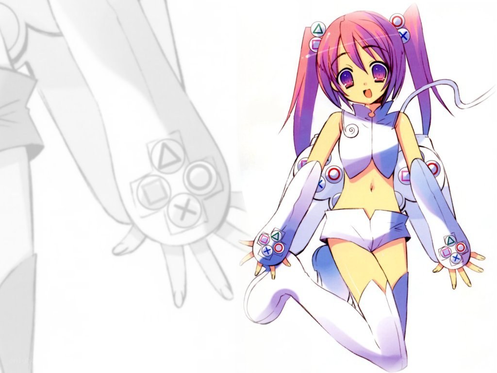 anime girl with game controller
