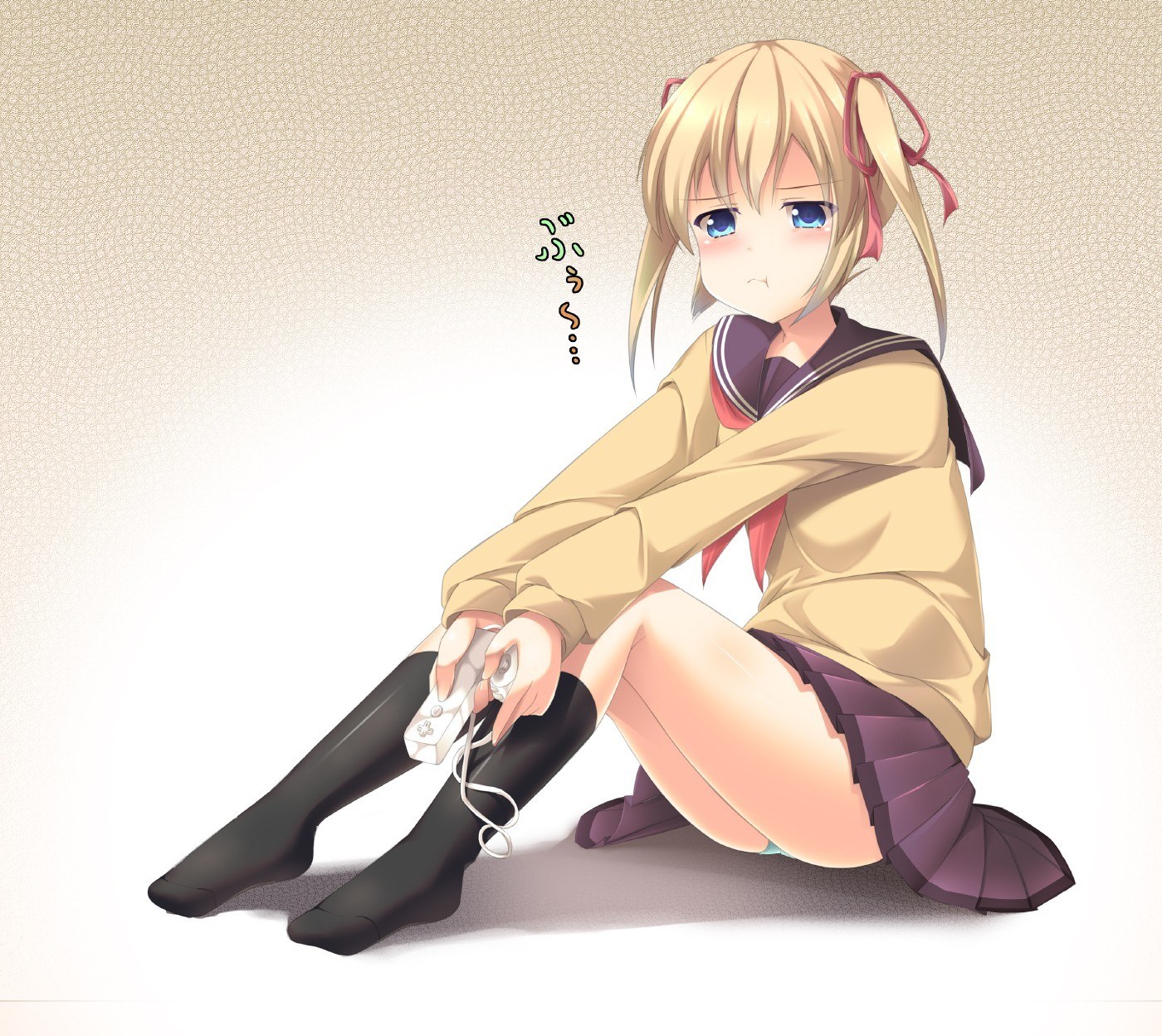 anime girl with game controller